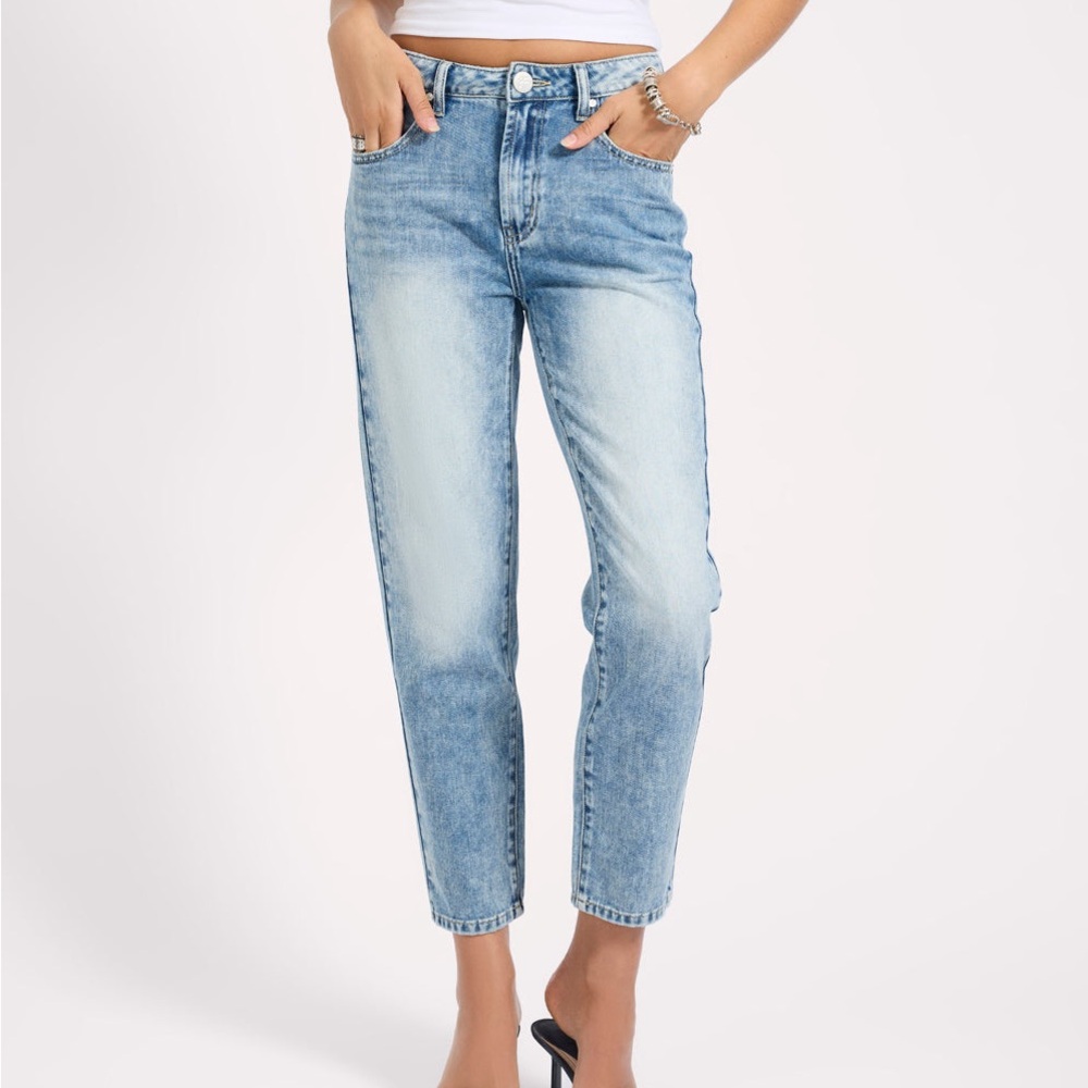 One Teaspoon High Waist Cropped Slim Fit Denjm Jeans 26